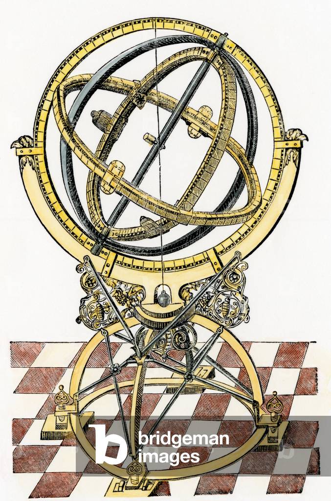 Tycho Brahe's equatorial rings, from “” Astronomiae Implatiae Mechanica.””