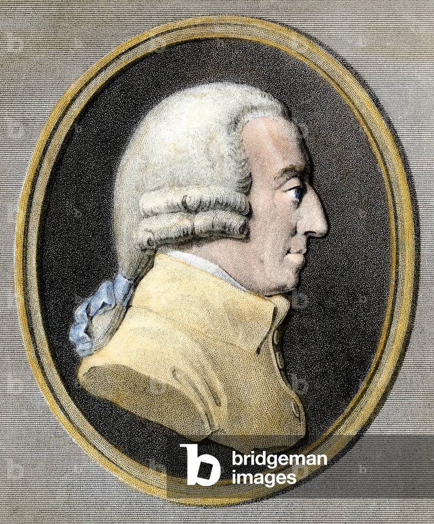 Portrait of Adam Smith (1723-1790), Scottish economist.