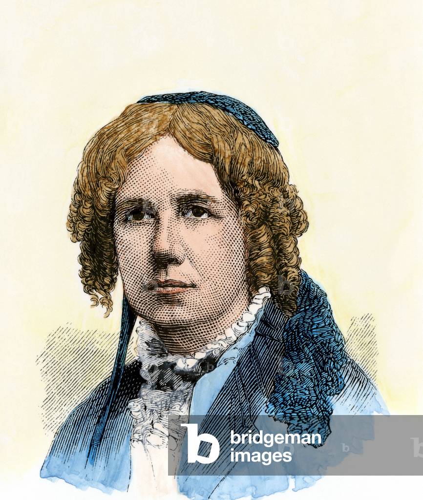 Portrait of Maria Mitchell (1818 -1889) American astronomer.