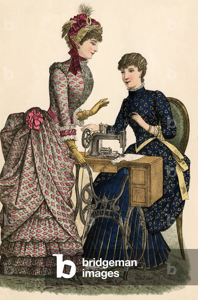 Godey's ladies' home fashions, 1880s.