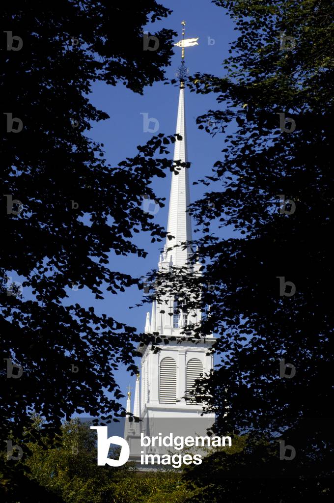 United States, Massachusetts: Old North Church Bell Tower, where lanterns were lit to give the signal to Paul Revere, Boston, Massachusetts