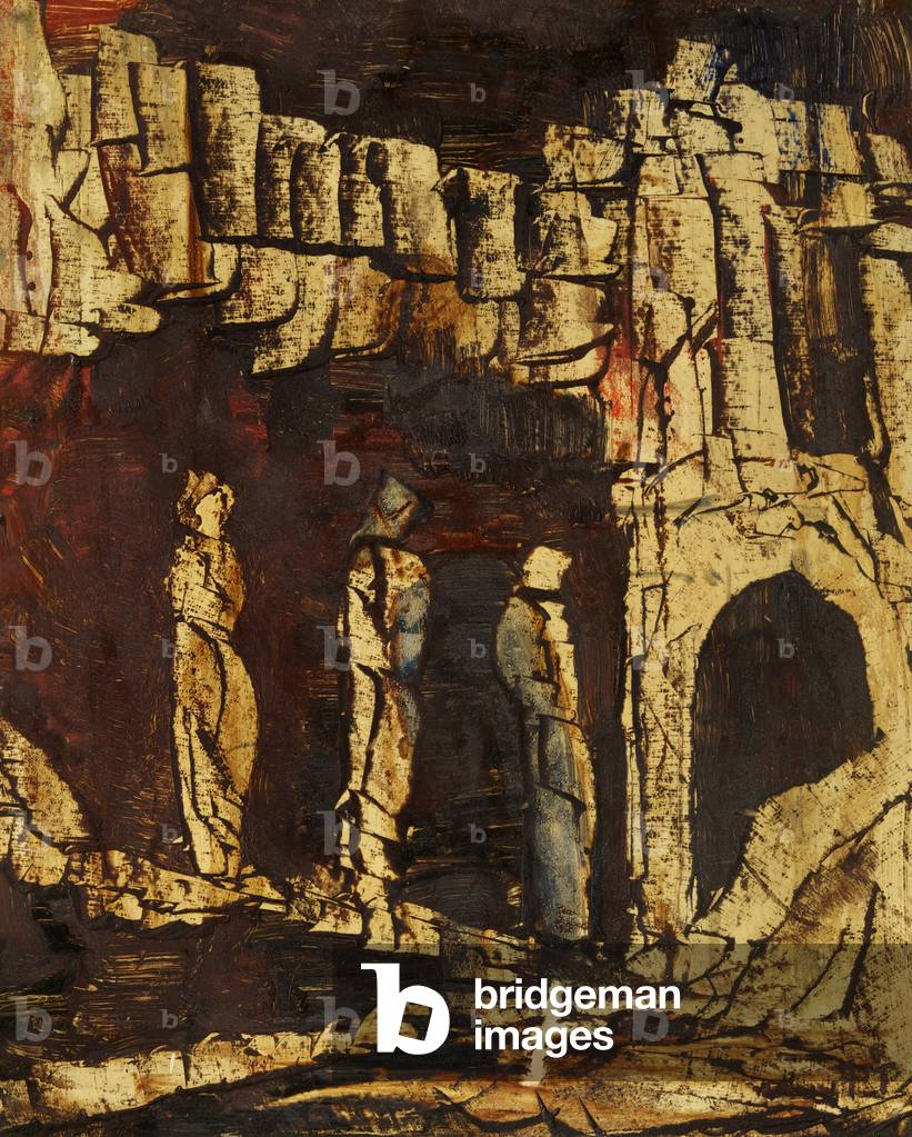 The Mourners (oil on board)