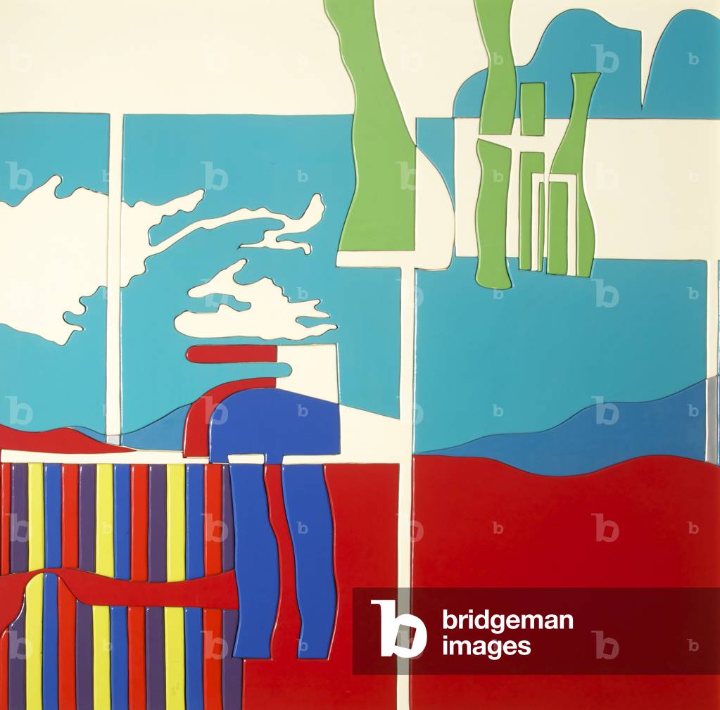Dream of Macsen Wledig, 1974 (enamel gloss painting on assembled plywood panels)