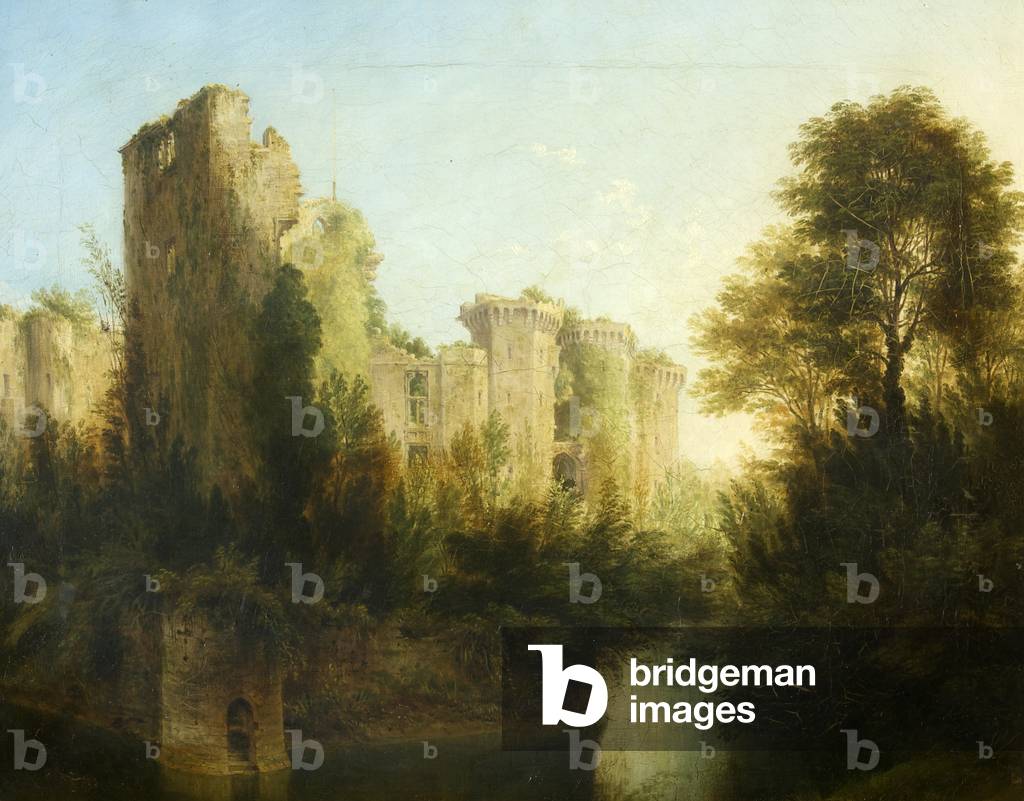 Raglan Castle, 1800-50 (oil on canvas)