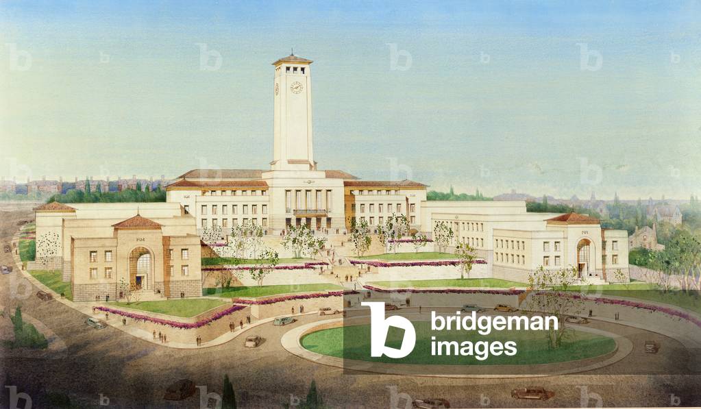 Proposed scheme for the Newport Civic Centre (w/c on paper)