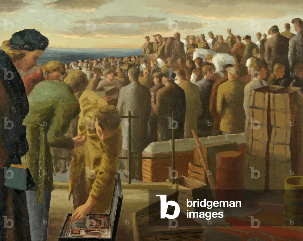 Auction, 1940 (oil on hardboard)