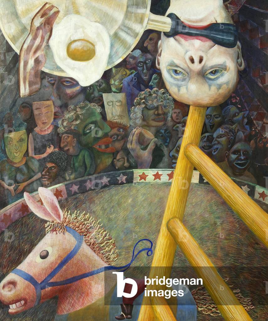Bald Frier, 1978 (tempera on hardboard)
