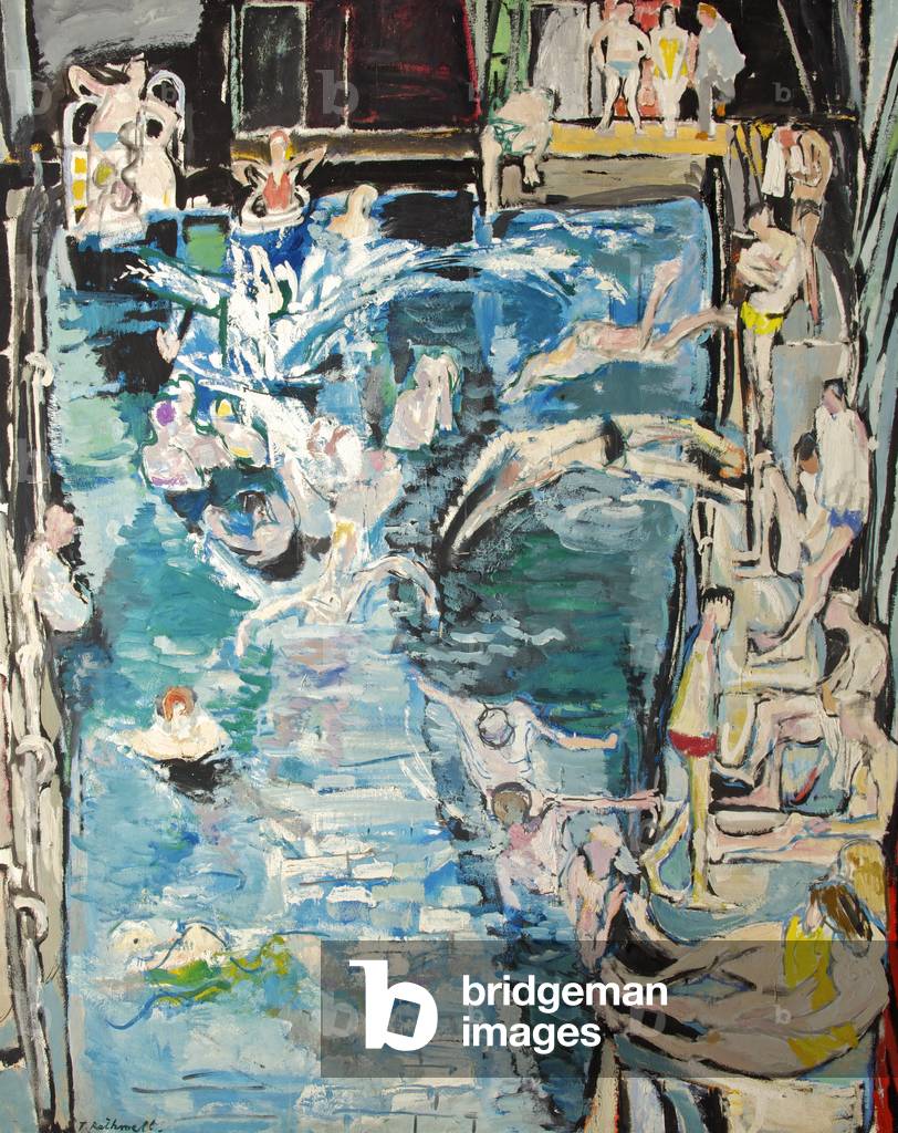 Swimming Pool, 1959 (oil on canvas)
