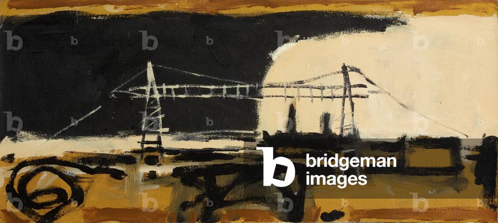 Study Transporter Bridge, 1998 (oil on canvas)