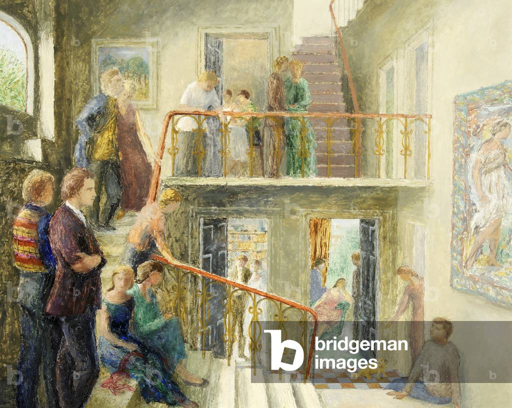 Staircase at Codrington Place, 1978 (oil on canvas)