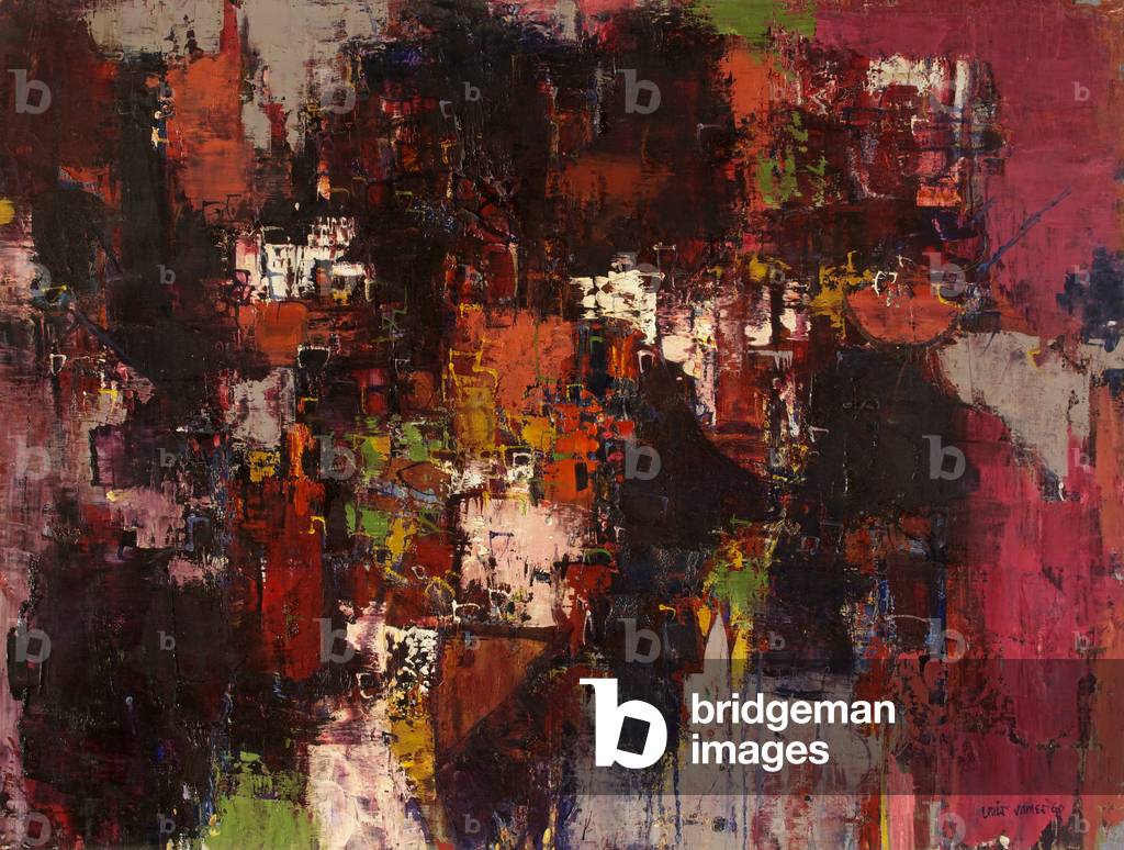 Red Metropolis, 1960 (oil on canvas)