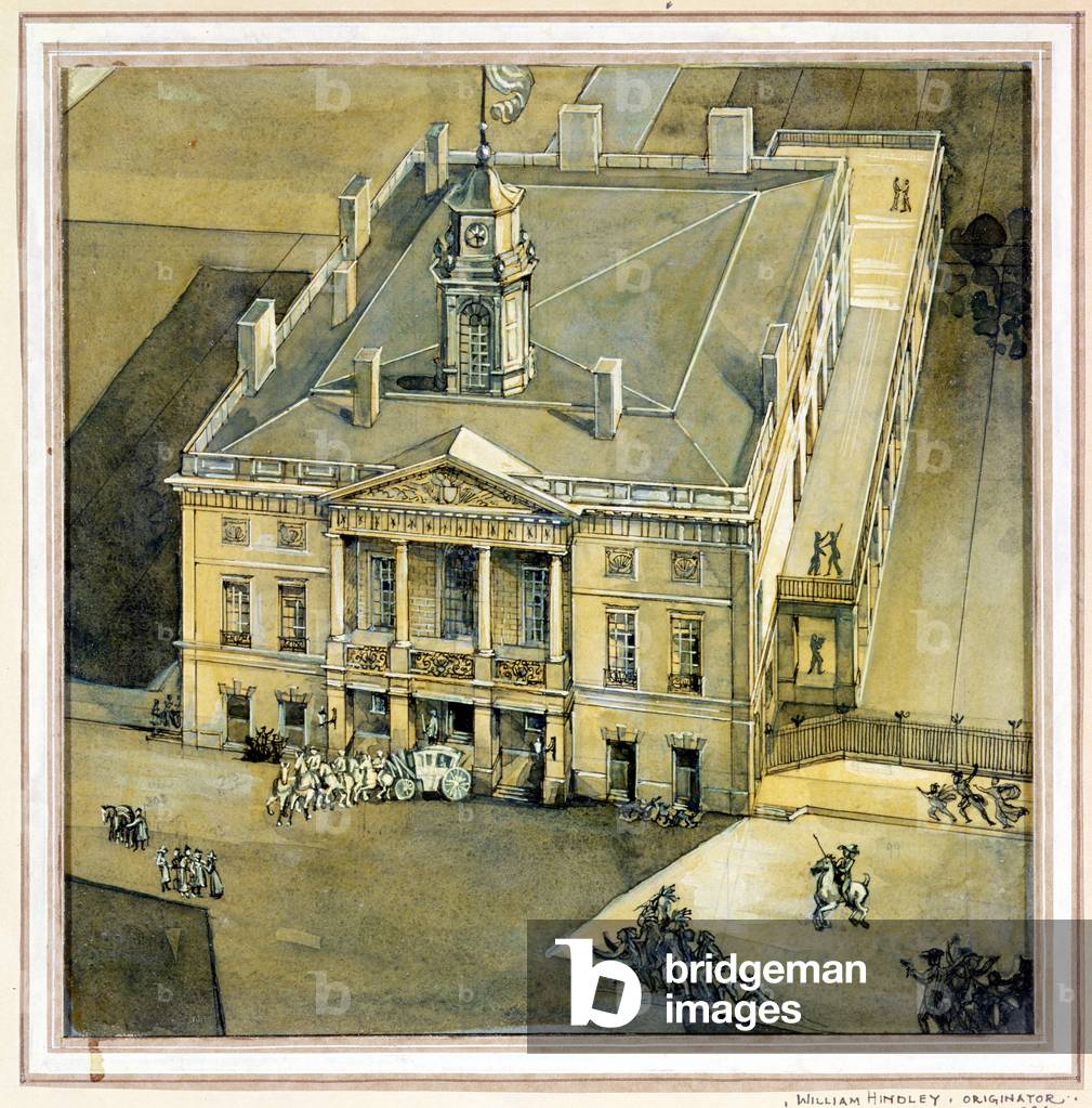 Immagine di Disegno "Bird's-eye Vista di Federal Hall", 1936 di William Hindley
