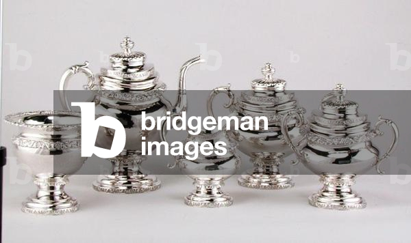 Coffee and tea service, c.1830 (silver)