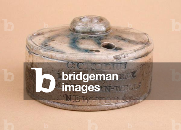 Inkwell, 1814-49 (stoneware)
