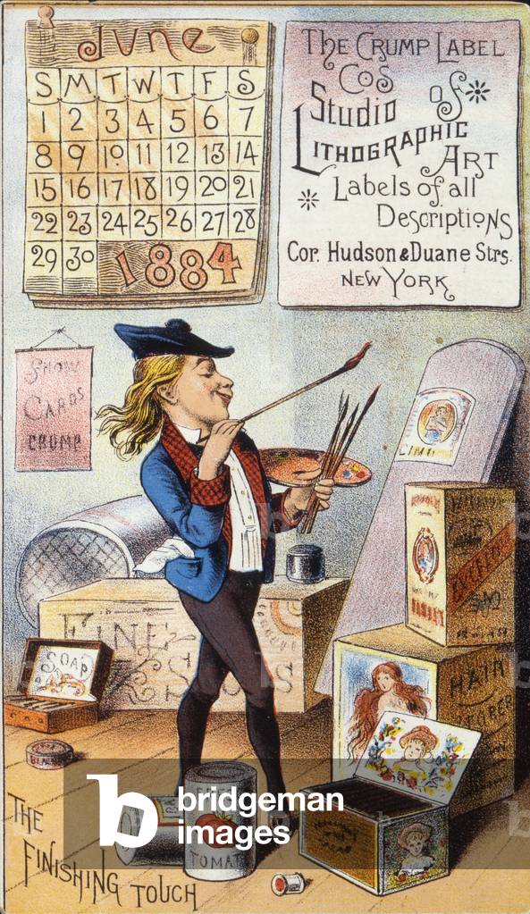Crump Label Co.'s Studio Lithographic Art, 1884 (colour litho [trade card])