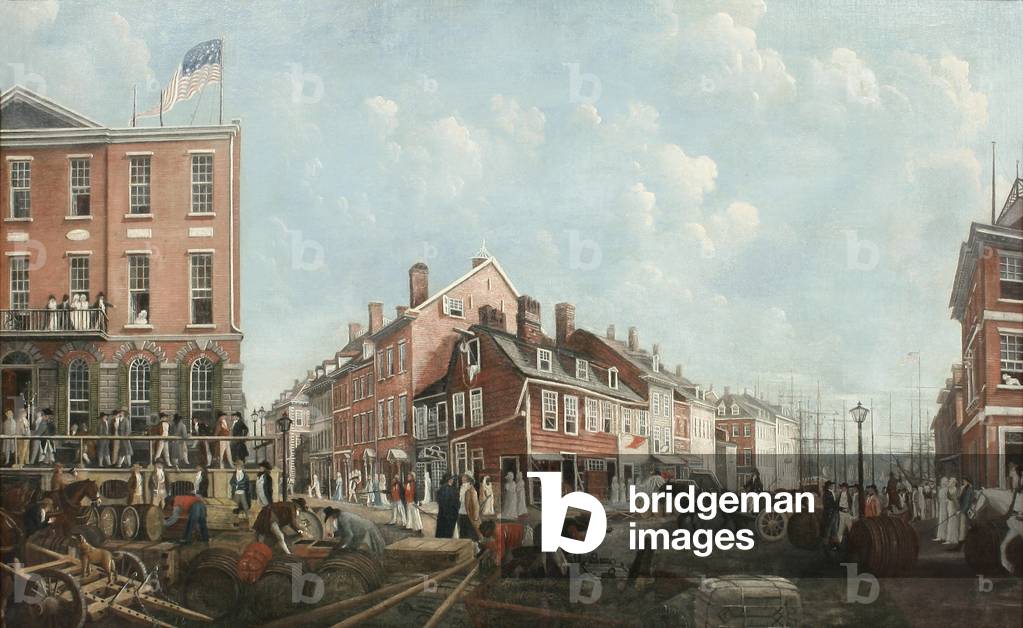 Tontine Coffee House, c.1797 (oil on linen)