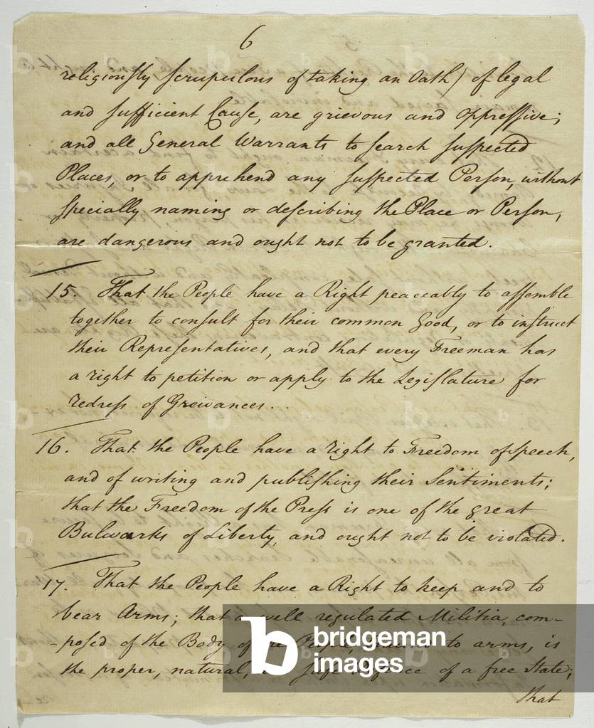 The Bill of Rights, copy signed at Federal Hall, 1789 (ink on paper)