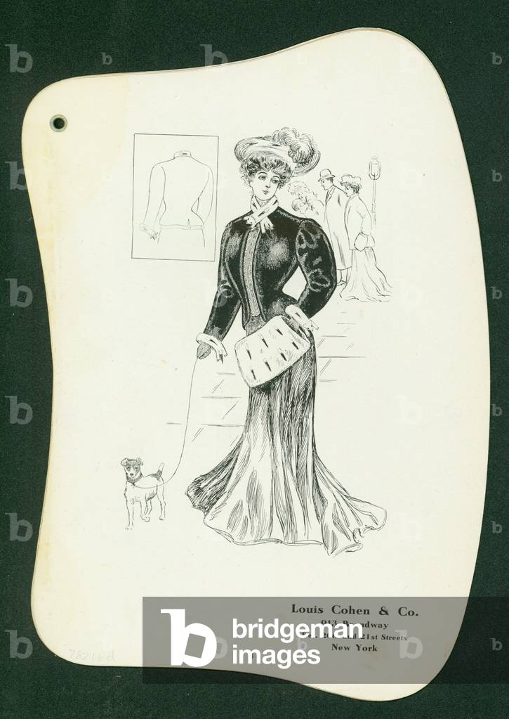 Louis Cohen & Co. 913 Broadway [ladies clothing catalog illustration] (line engraving)