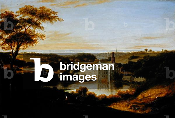 View near Bridgeport, Connecticut (oil on canvas)