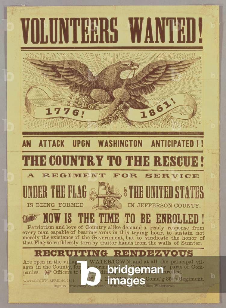 Civil War Recruiting Poster, 1861 (print)