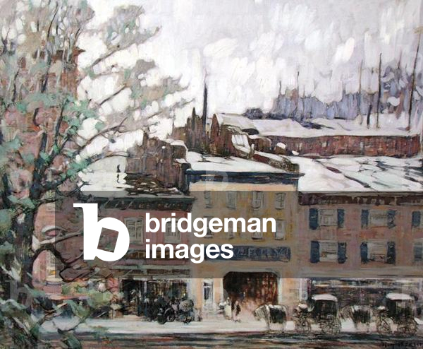 Wet Day in Old New York, c.1923-39 (oil on canvas)