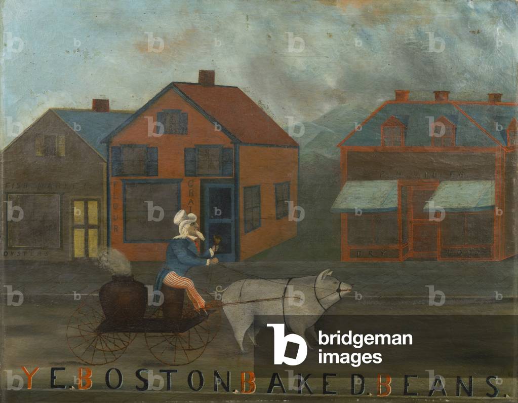 Image de Peinture représentant Ye Boston Baked Beans, 1886 par H.E. Covill