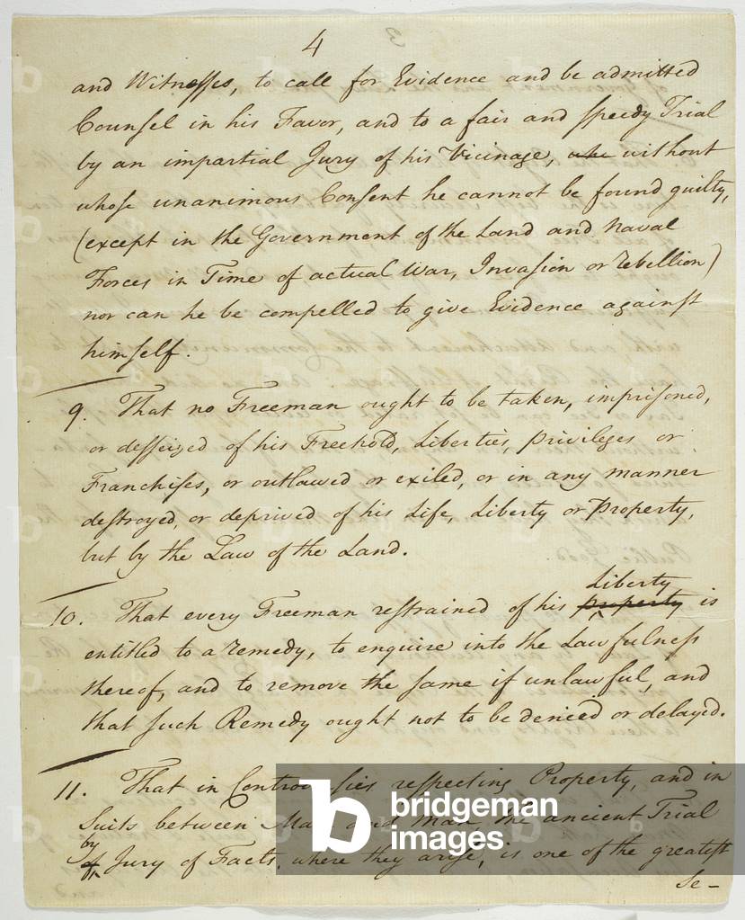 The Bill of Rights, copy signed at Federal Hall, 1789 (ink on paper)