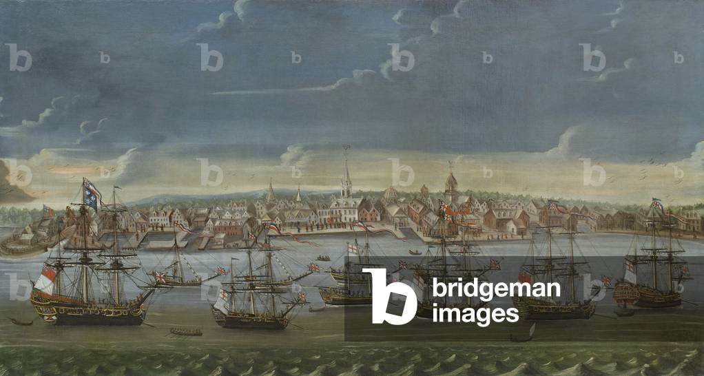 Southeast Prospect of the City of New York, c.1756-7 (oil on canvas)
