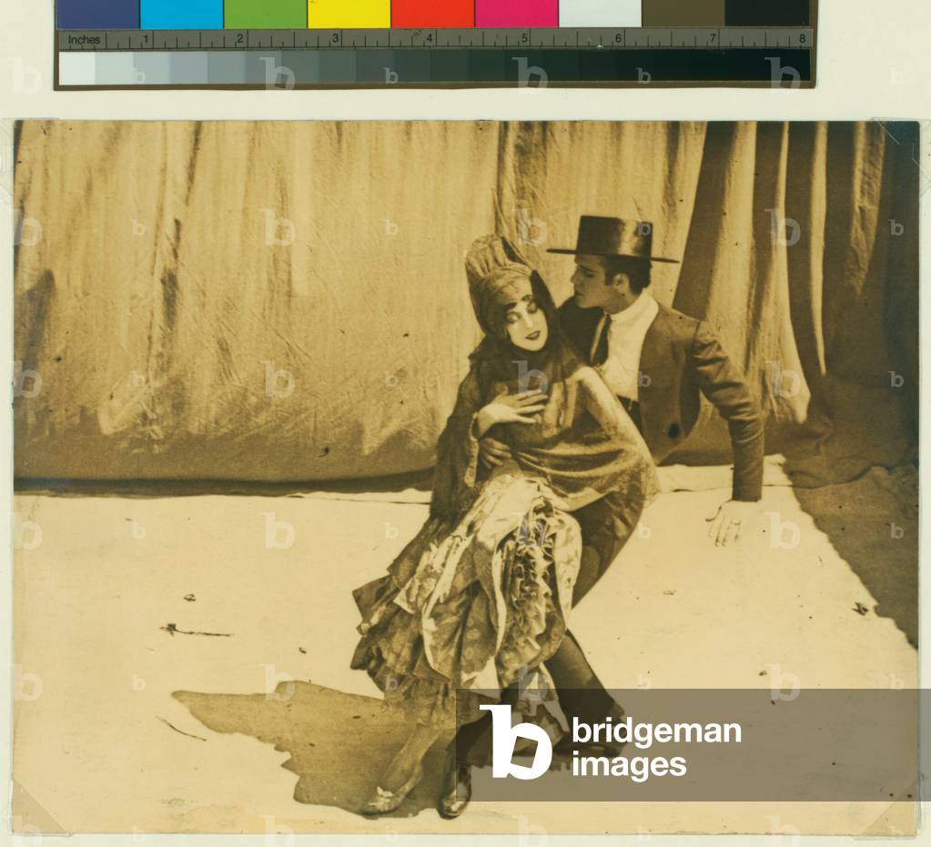 Ted Shawn in Malaguena with Martha Graham, 1921 (b/w photo)