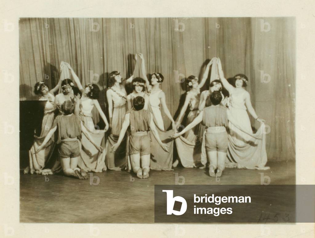 Prothalamion, a dance created by Ted Shawn for pupils of the Denishawn school, 1922 (b/w photo)