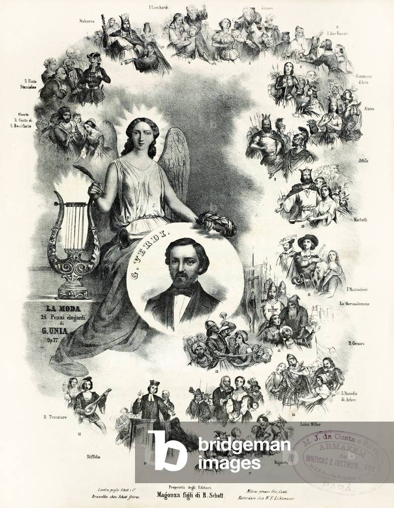 The Operas of Giuseppe Verdi (litho)