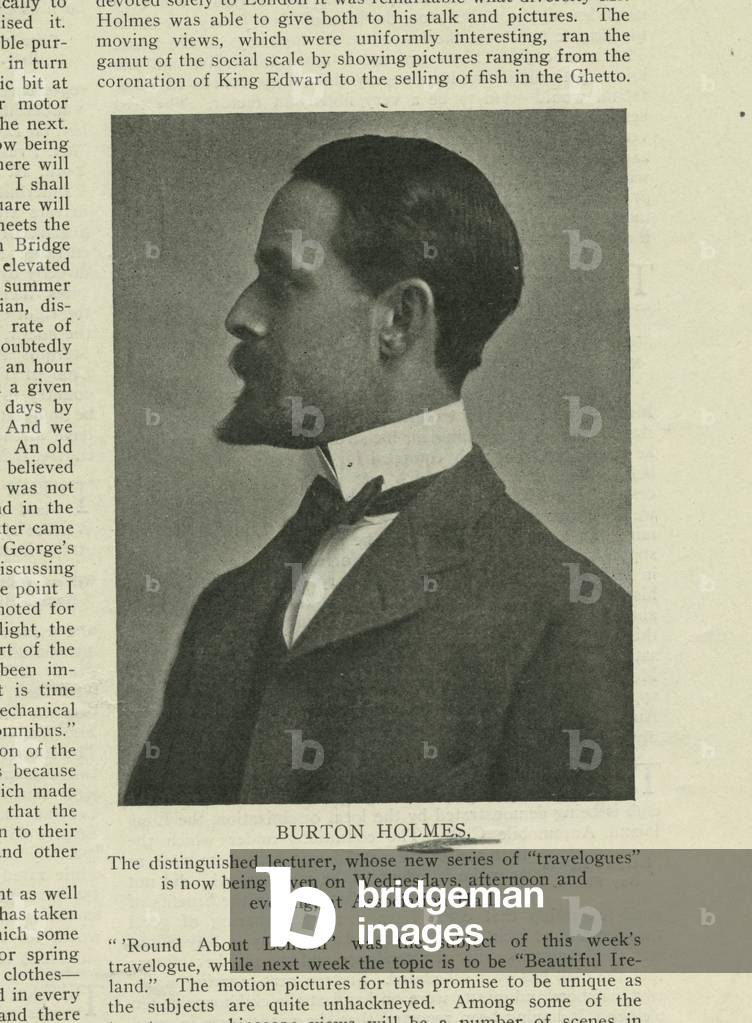Burton Holmes (b/w photo)
