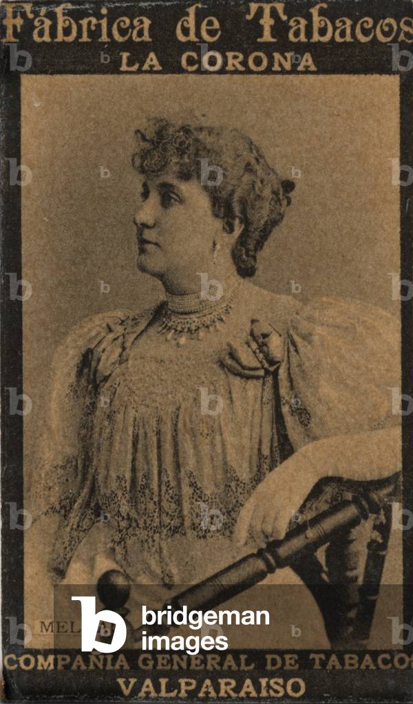 Immagine di Fotografia "Cartolina da sigaretta raffigurante Dame Nellie Melba (foto)", 20th Secolo di Spanish 