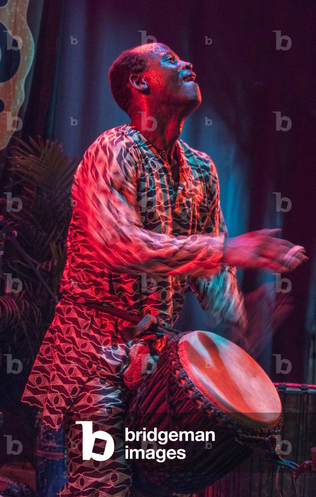 African djembe player