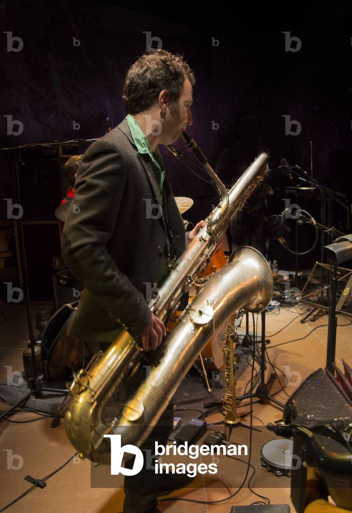 Bass sax player