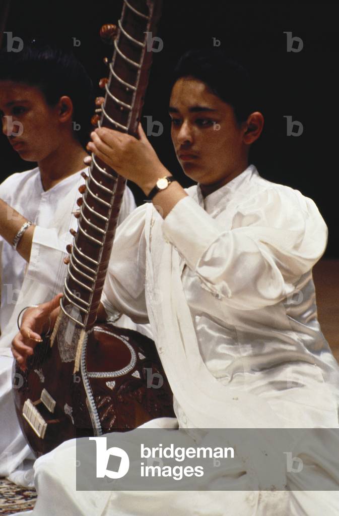 Young musician playing the