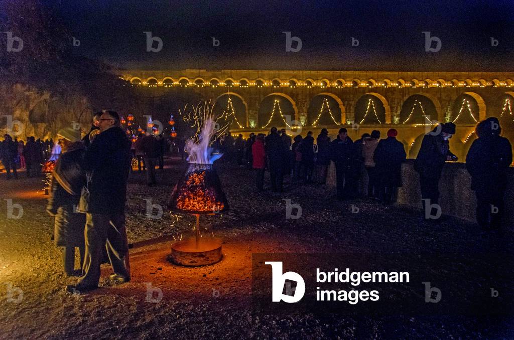 Pont du Gard illuminations.