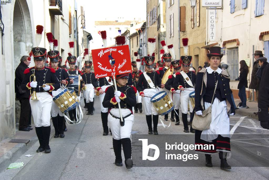 Dummers of the Musique du Tambour d'Arcole
