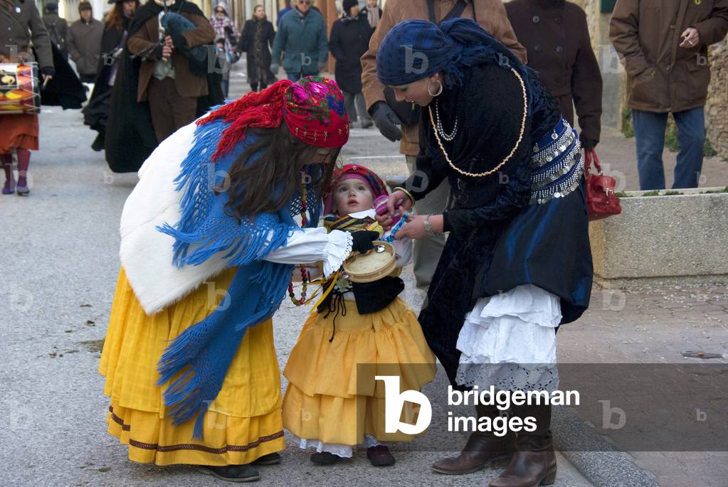 Girls in gypsy costumes