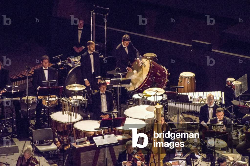 Percussion section of the Marseilles Philharmonic Orchestra