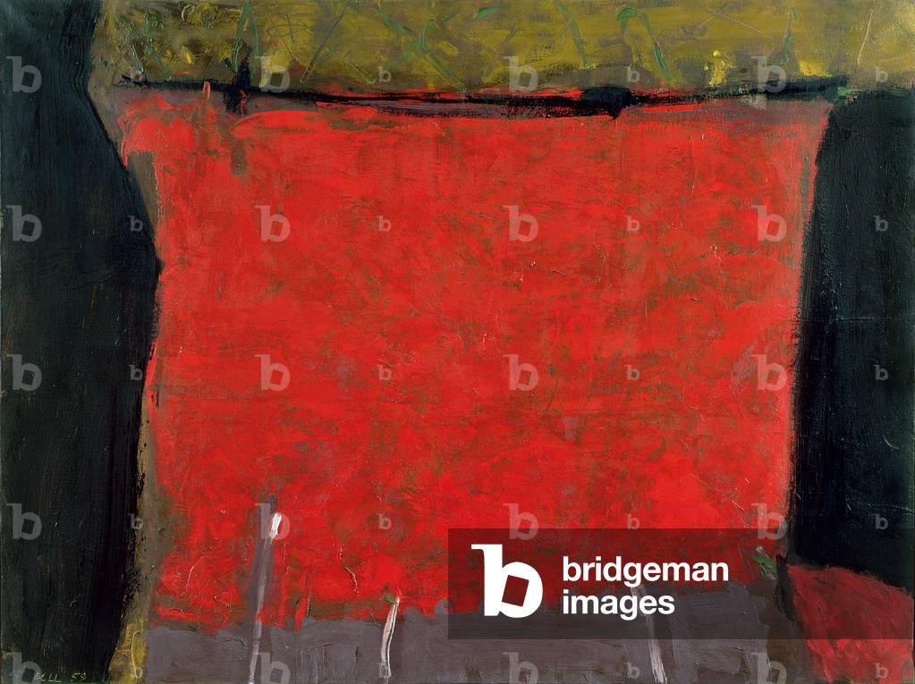 Red, Black and Intensities, 1959 (oil on canvas)