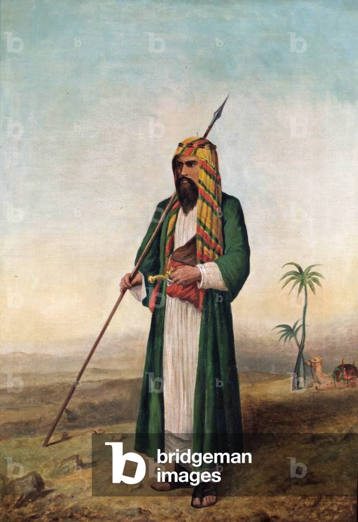Sir Richard Burton in Arab dress, c.1853 (oil on canvas)