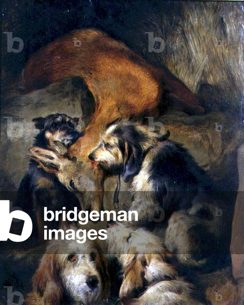 Death of a Stag (oil on board)