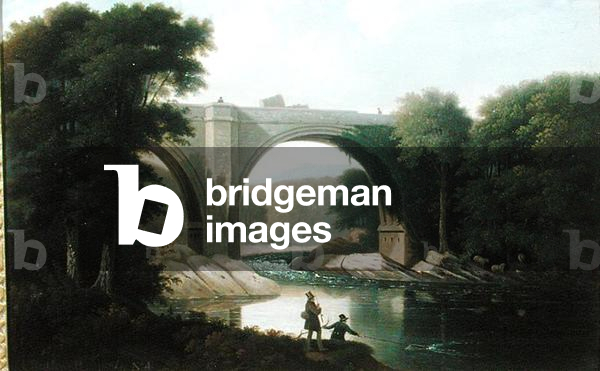 Devil's Bridge over River Lune, Kirby Lonsdale, 1836 (oil on panel)