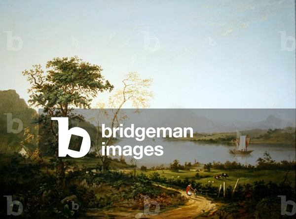 Loch Awe, Argyllshire (oil on canvas)