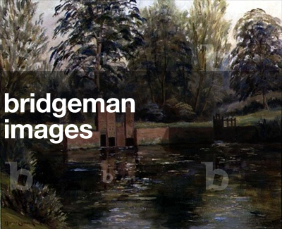 On the River Lambourn (oil on canvas)