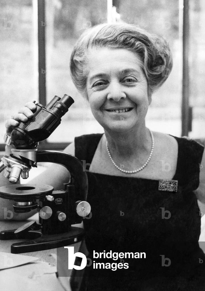 Rita Levi-Montalcini, Rome, 1970s (b/w photo)