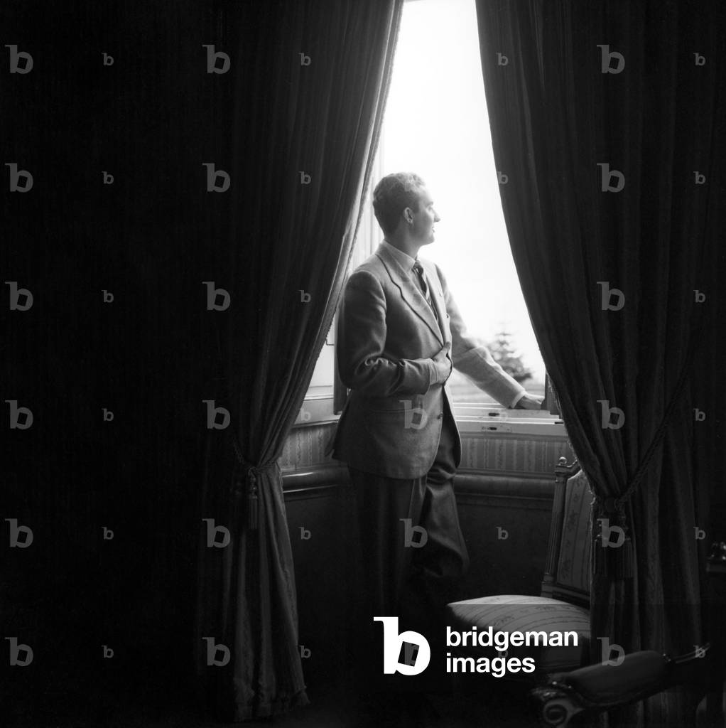 Prince Juan Carlos of Spain, Madrid, Spain, 1960 (b/w photo)