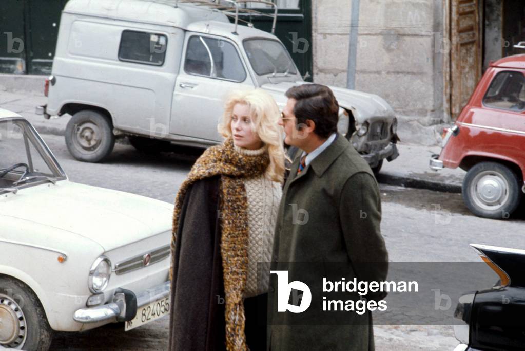Marcello Mastroianni and Catherine Deneuve, 1970s (photo)