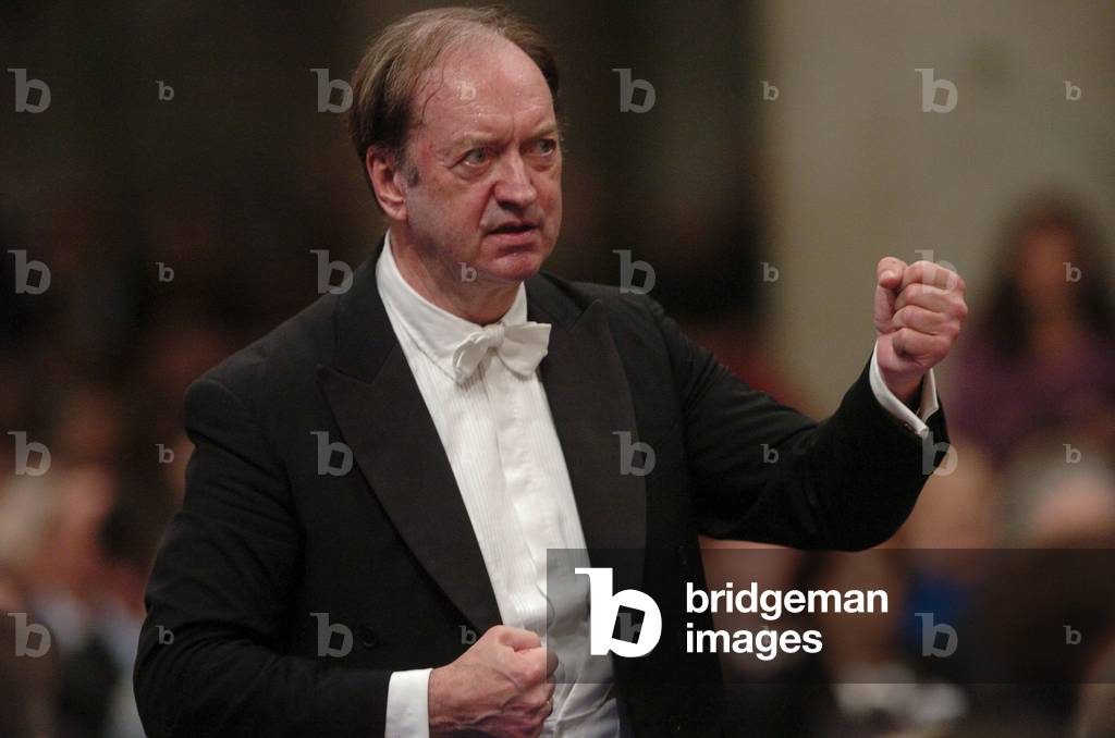 Nikolaus Harnoncourt at the International festival of sacred music and art in Basilica of Saint Paul Outside the Walls, Rome, 2003 (photo)